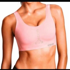 VS Sports Bra (Darker pink w/ black stripe)